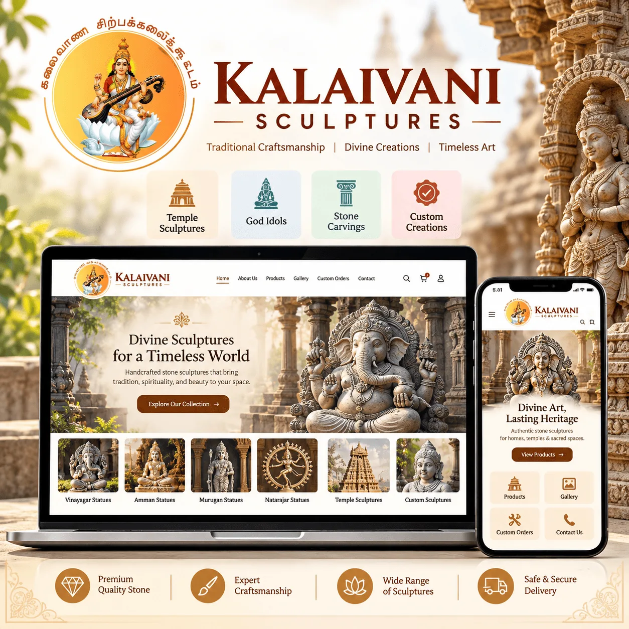 Kalaivani Sculptures project