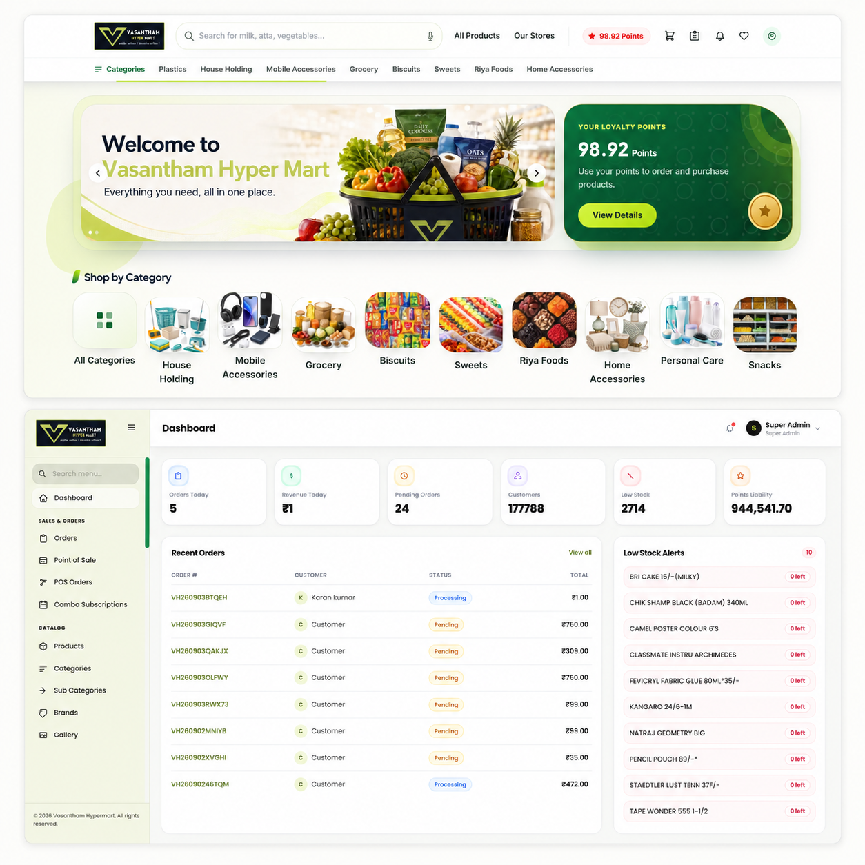 Ecommerce website project